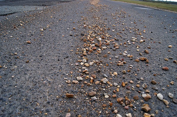 La piste confort et ses cailloux venus de Normandie