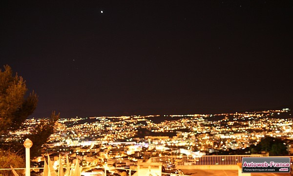 Nice, vue depuis la corniche moyenne (D6007)