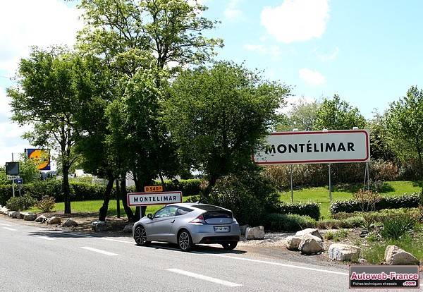 Entrée de Montélimar pas l'ancien itinéraire de la N7